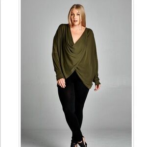 Long Sleeve 3X Plus Size Blouse Top Shirt